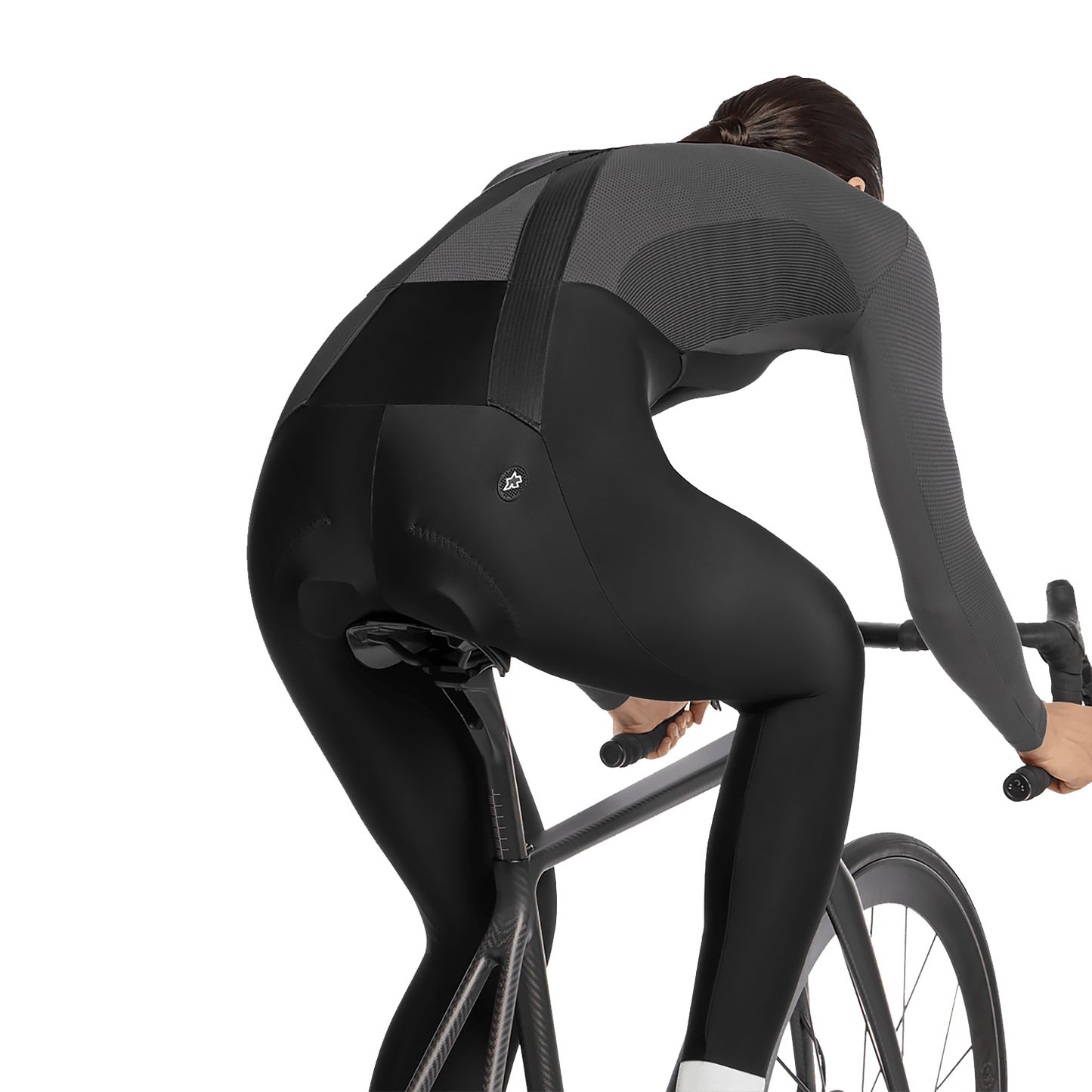 ASSOS UMA GT SPRING FALL S11 Långbyxor med bröstlappar, dam Svart