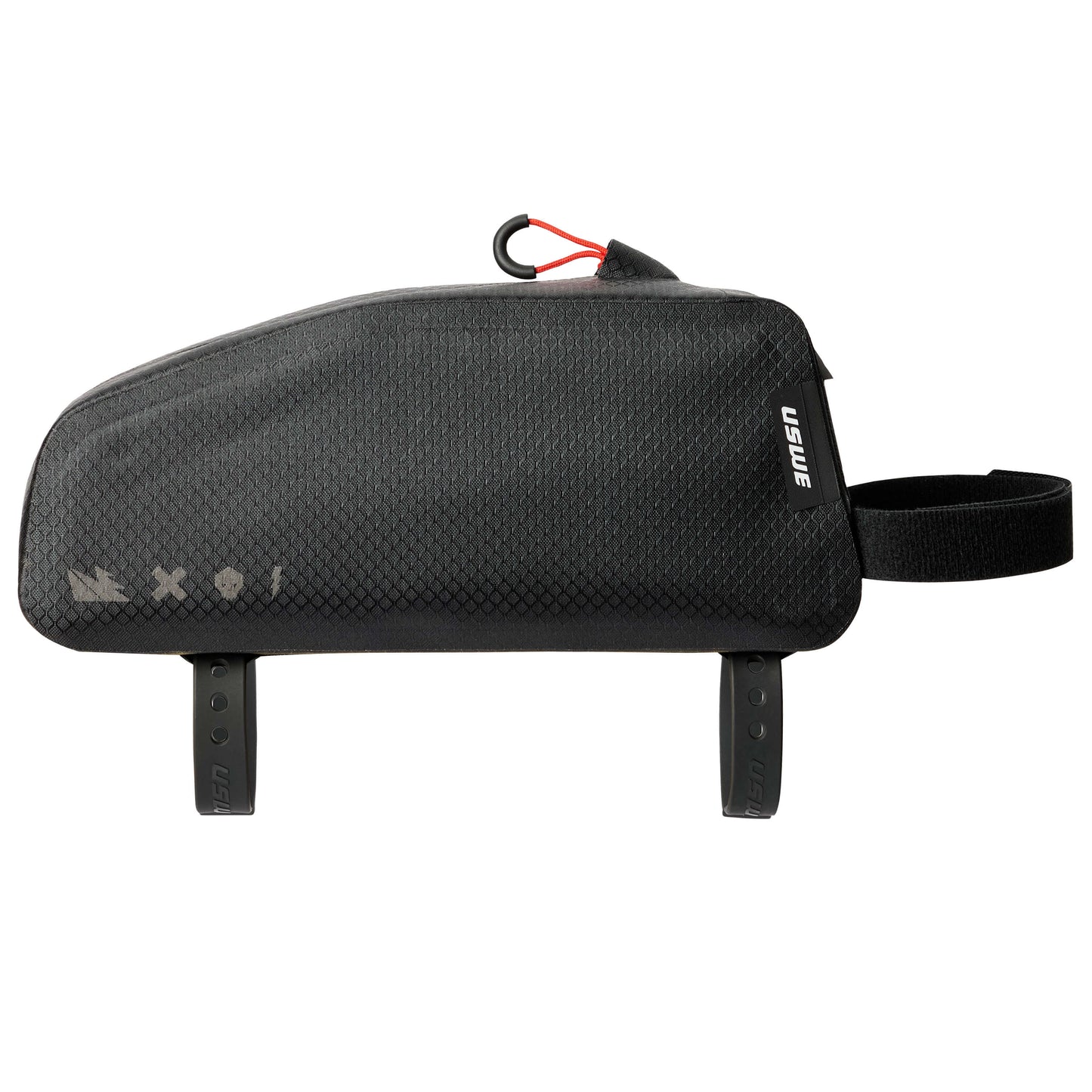 USWE TOP TUBE ZIPPERED 1.2 L Black Frame Bag