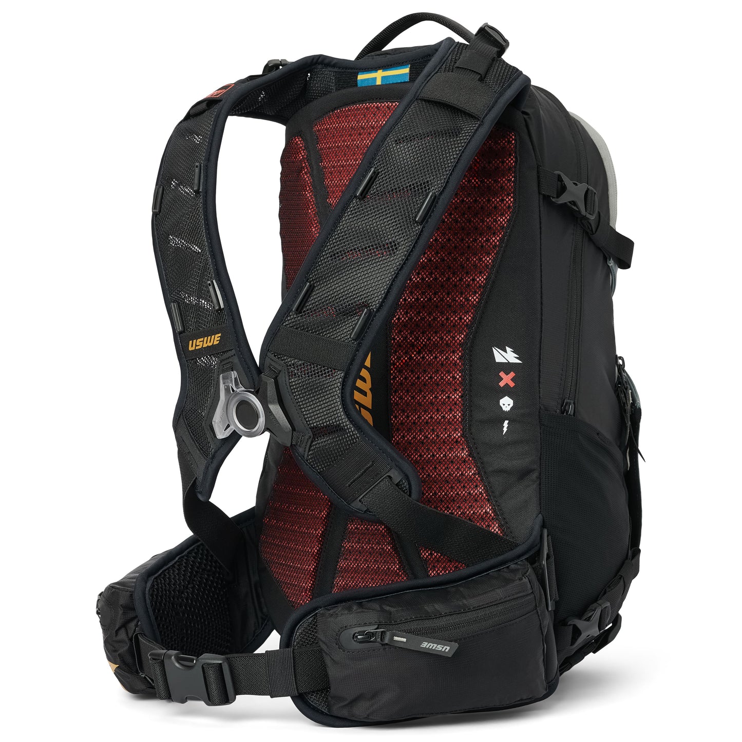 Ryggsäck USWE WATT E-BIKE 25 L Svart