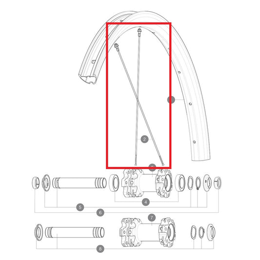 SATS MED 12 MAVIC CROSSMAX ELITE CARBON 29'' RUNDA 290 MM FRAM- OCH BAKEKRAR + SVART STÅLNIPPEL