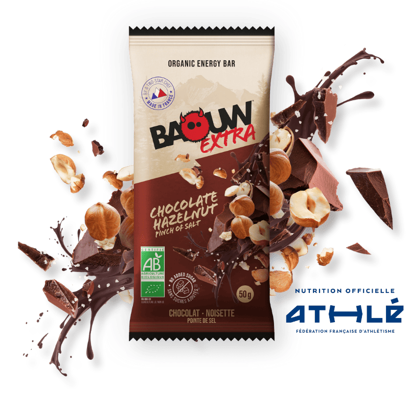 BAOUW ORGANIC EXTRA Chocolate Hazelnut Energy Bar (50 g)