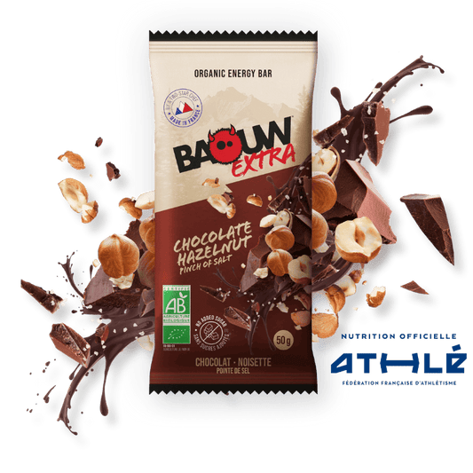 BAOUW ORGANIC EXTRA Chocolate-Hazelnut Energy Bar (50g)
