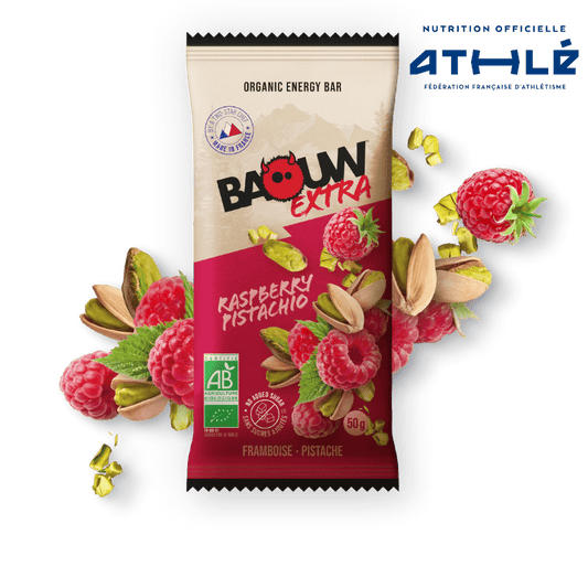 BAOUW ORGANIC EXTRA Raspberry-Pistachio Energy Bar (50 g)