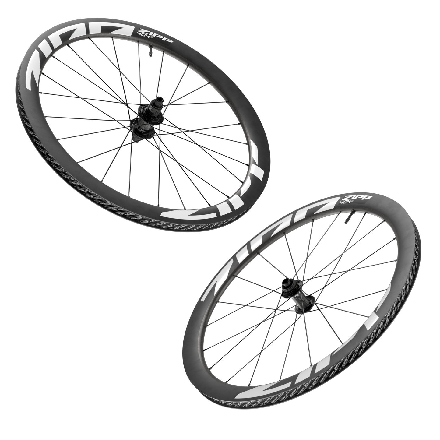 Par ZIPP 404 S A1 vita fälgar