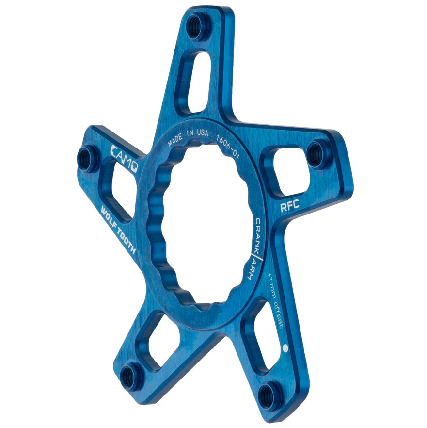 WOLF TOOTH CAMO P3 Raceface Cinch Direct Mount Offset 3mm Blå vevparti stjärna