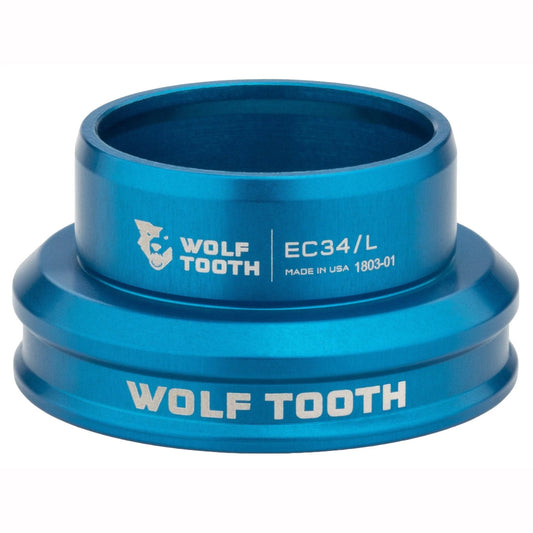 Låg kåpa för WOLF TOOTH PREMIUM 1"1/8 EC34 extern styrlageruppsättning, blå