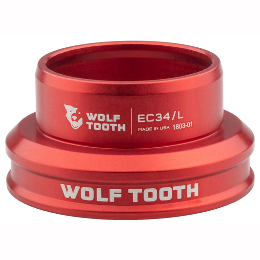 Låg kåpa för WOLF TOOTH PREMIUM 1"1/8 EC34-styrlager (extern) – röd