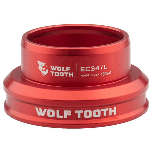 Låg kåpa för WOLF TOOTH PERFORMANCE 1"1/8 EC34-styrlager (externt) – röd