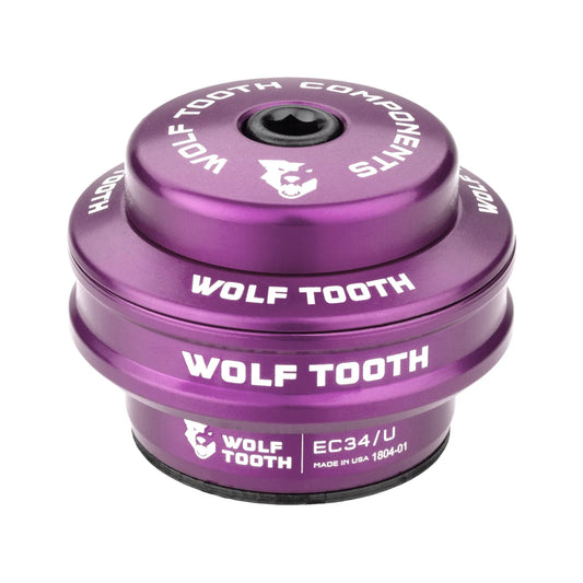 Hög kåpa för WOLF TOOTH PREMIUM 1"1/8 EC34 Stack 16 mm lila, extern styrsats