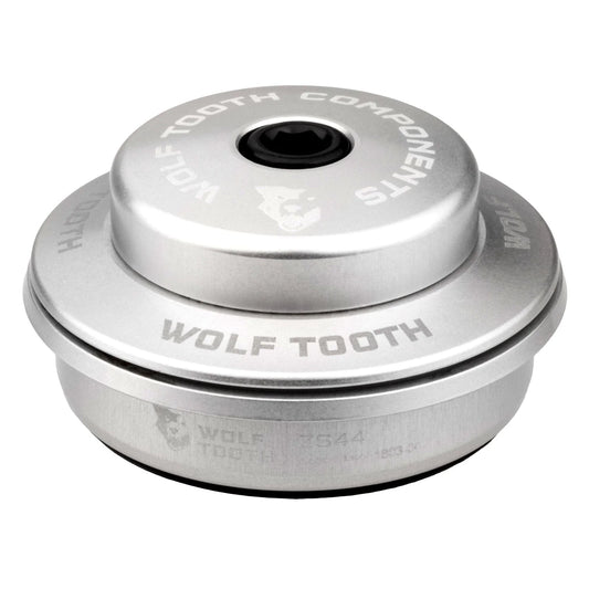 Hög kåpa för halvintegrerat styrlager WOLF TOOTH PREMIUM 1"1/8 ZS44 Stack 6 mm silver
