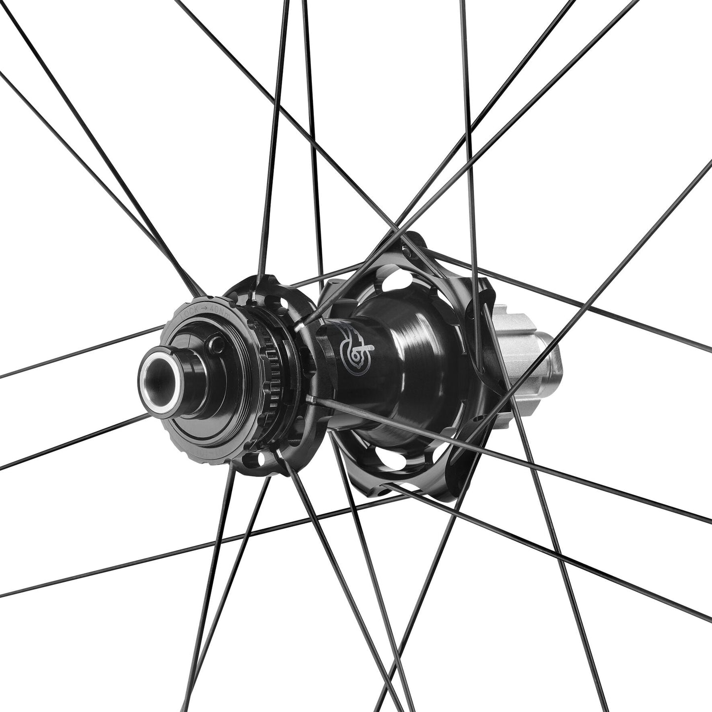 Pair of CAMPAGNOLO ZONDA CARBONE H50 DISC 2WF C25 wheels