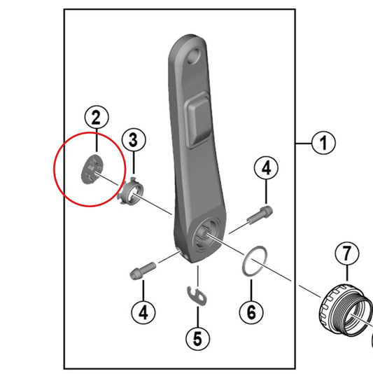 SHIMANO Vevkåpa för FC-R8100-P vevparti