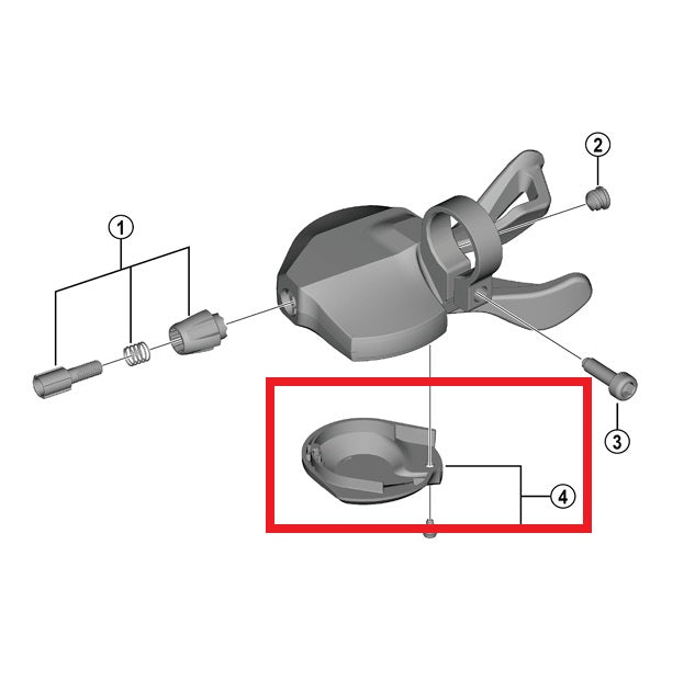 SHIMANO U4000 Höger spakkåpa