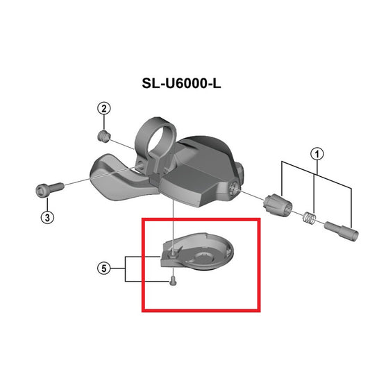 SHIMANO U6000 vänster spakskydd