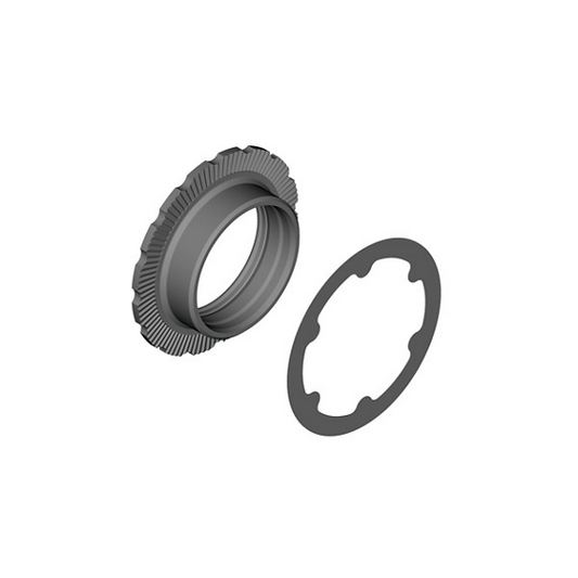 12V SHIMANO XT FC-M8100 vevaxelmutter och bricka Svart