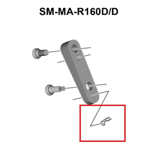 SHIMANO säkerhetsring för Flat-Mount Adapter