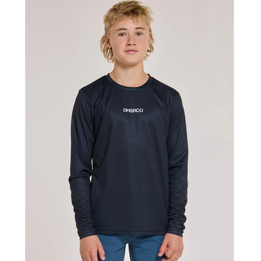 DHARCO GRAVITY THE DARKNESS Long Sleeve Junior Jersey Black