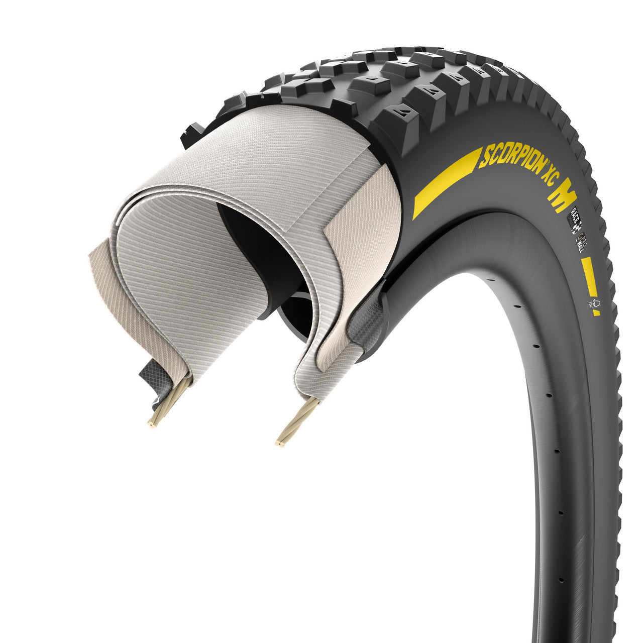 PIRELLI SCORPION RACE XC M ProWall 29x2.40 Tubeless Ready Soft Yellow Team Edition-däck
