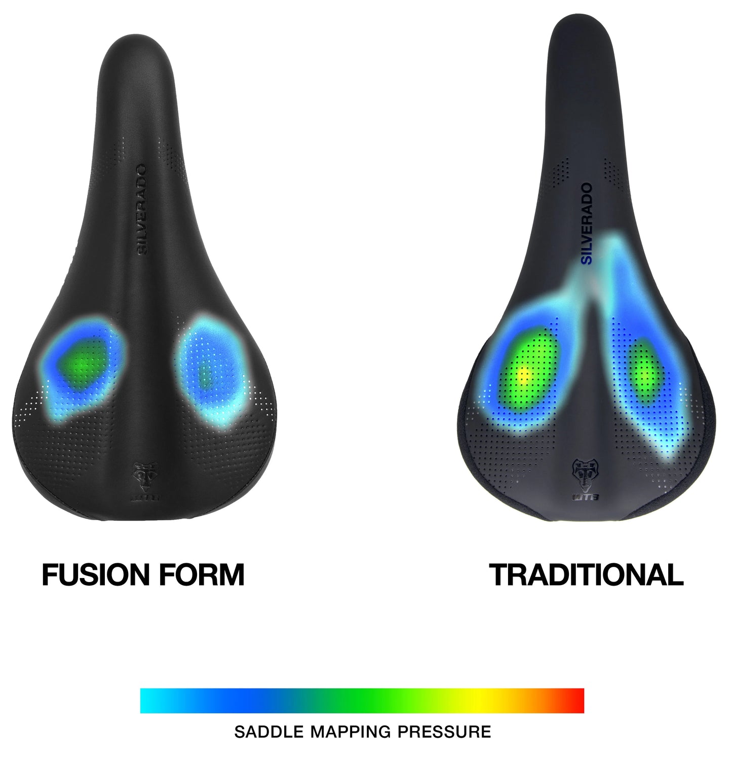 WTB SILVERADO FUSION FORM 142 mm sadel med kolfiberskenor