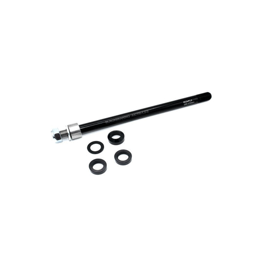 Bakre hjulaxel för BLACKBEARING-släpvagn 12 mm 154/172 mm gänga 1,0