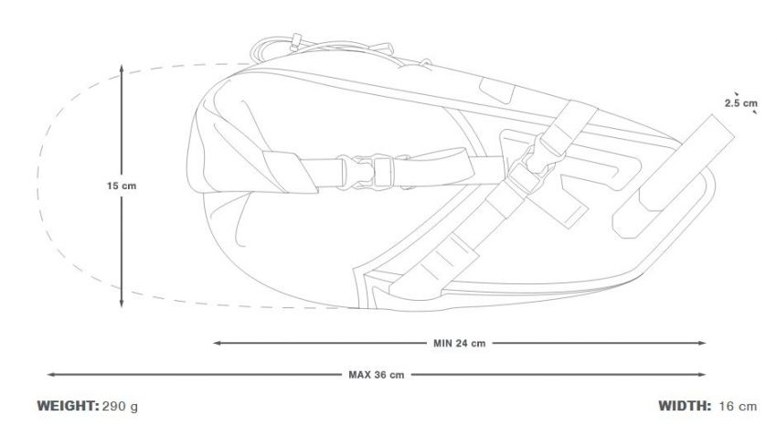APIDURA BACKCOUNTRY SADDLE PACK 6 L Black/Grey