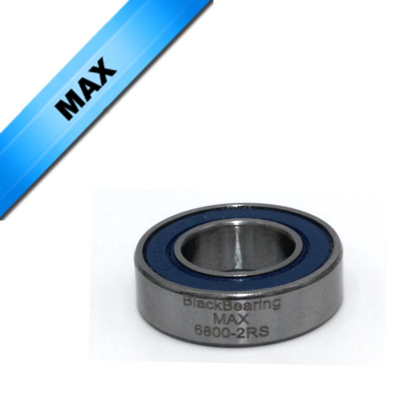 BLACK BEARING MAX 6800 E-2rs styrlager 10/11,5x19x5 mm