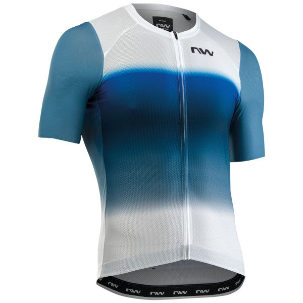 NORTHWAVE BLADE AIR Short Sleeve Jersey White/Blue