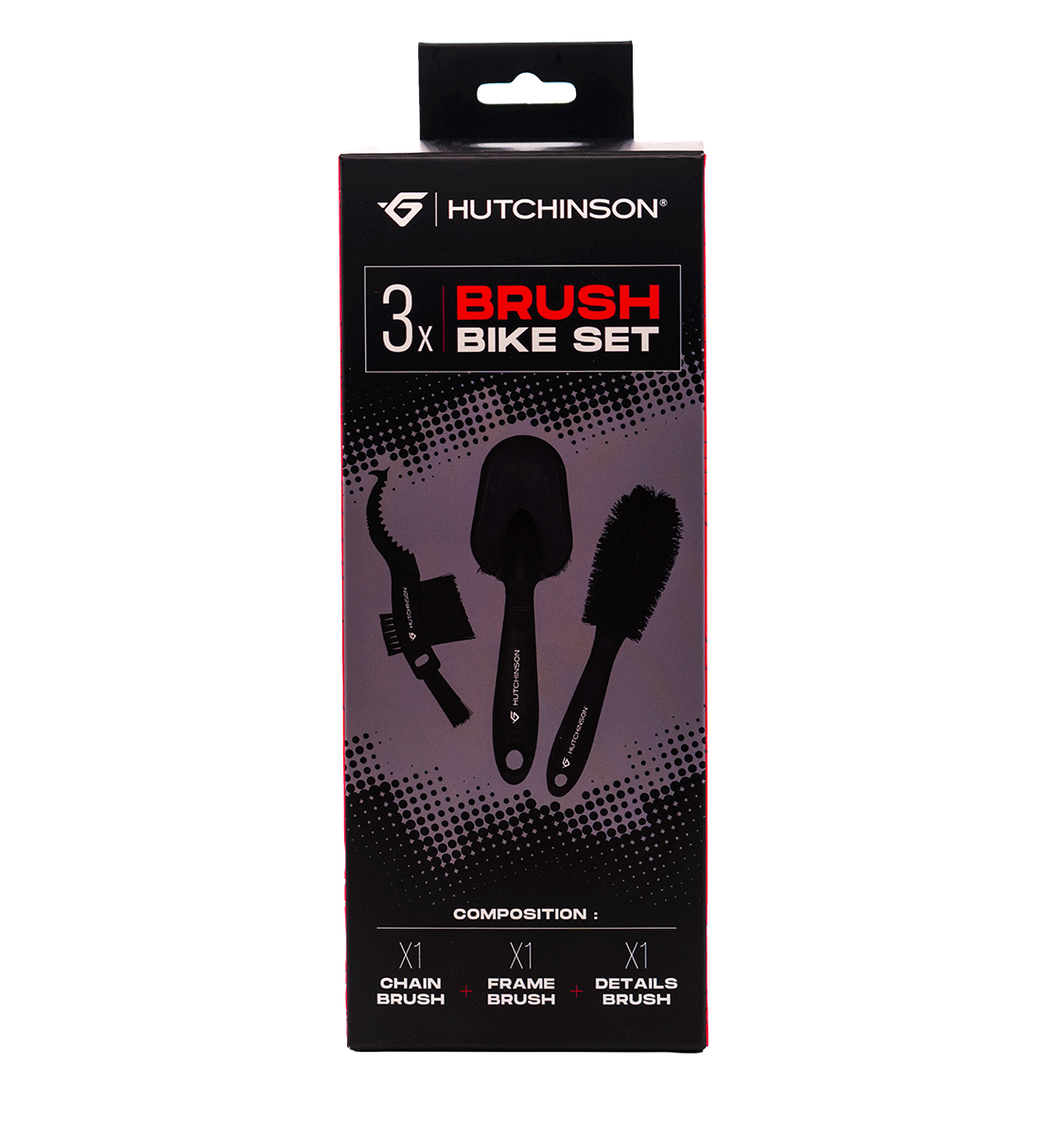 Borstset HUTCHINSON BRUSH BIKE SET 3 borstar