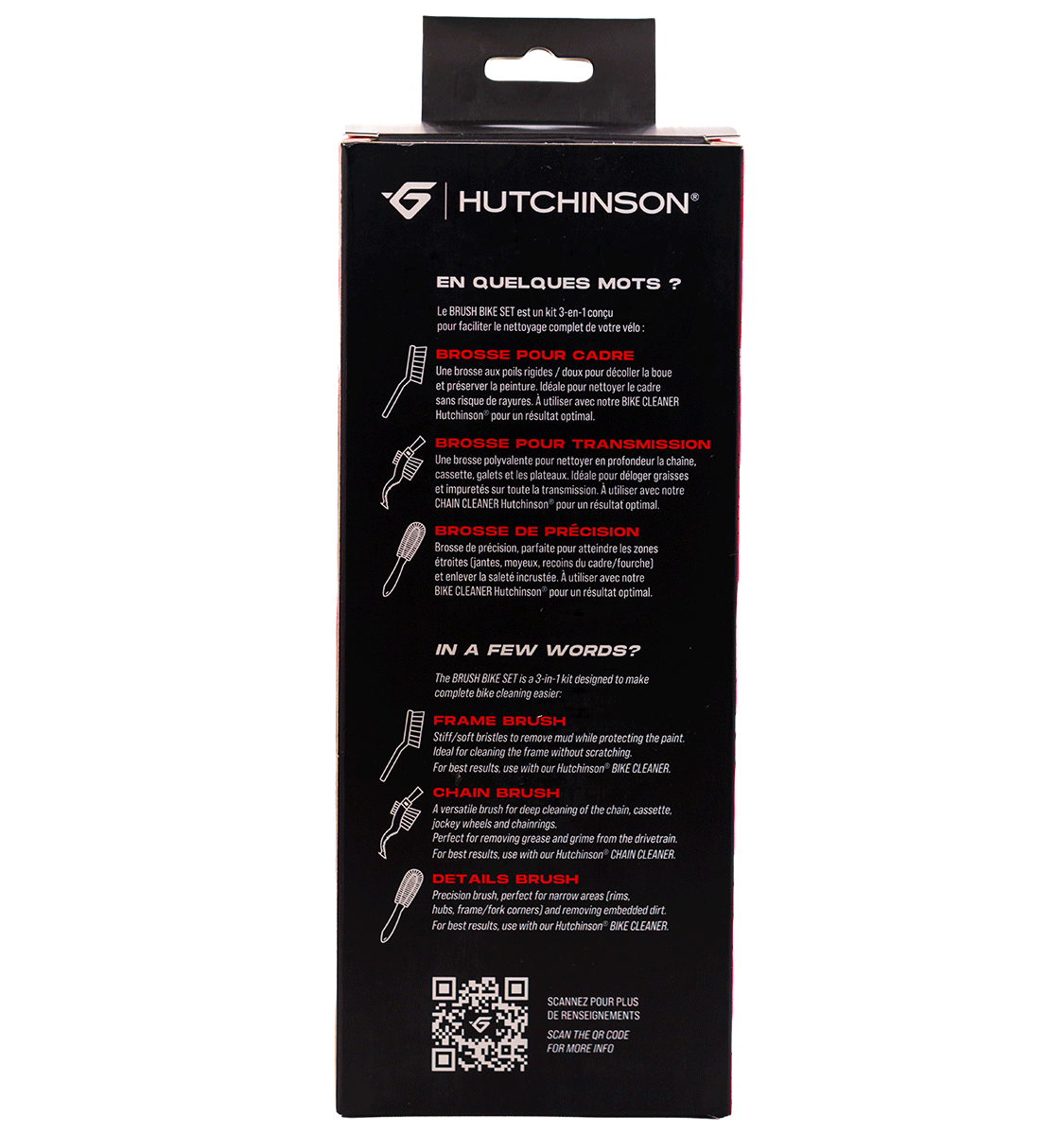 Borstset HUTCHINSON BRUSH BIKE SET 3 borstar