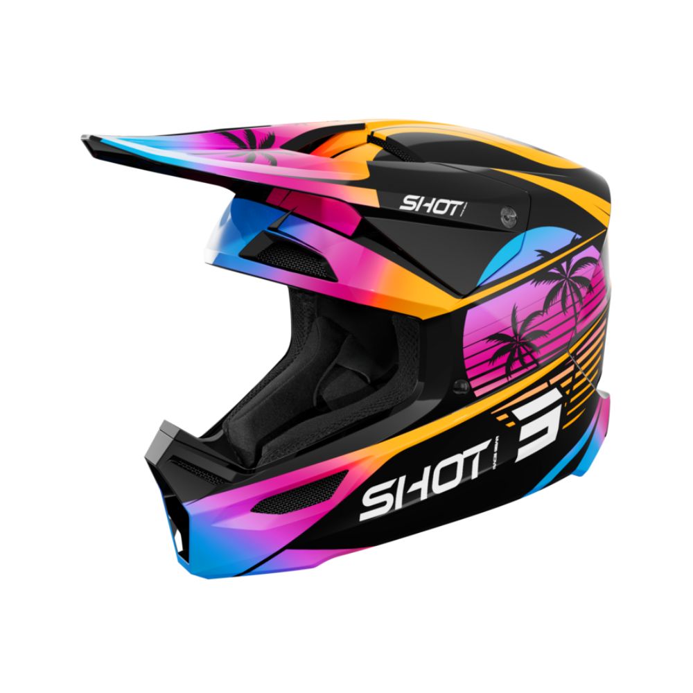Casque BMX SHOT FURIOUS Junior Miami Orange Glossy