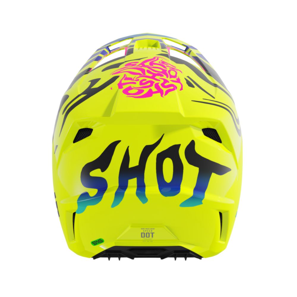 Casque BMX SHOT SPEED Junior Ghost Neon Yellow Glossy