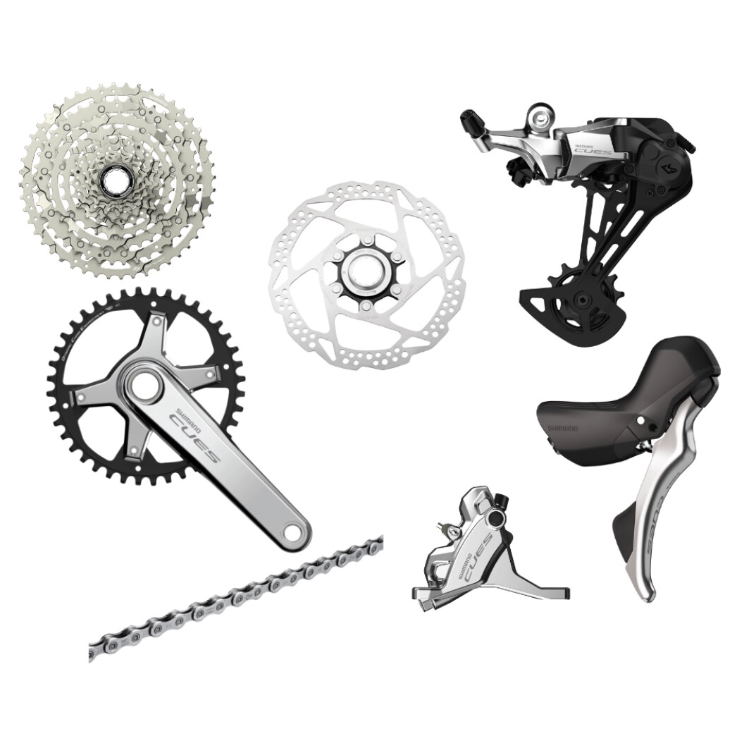 Groupe SHIMANO CUES 10V - Édition Polish Silver