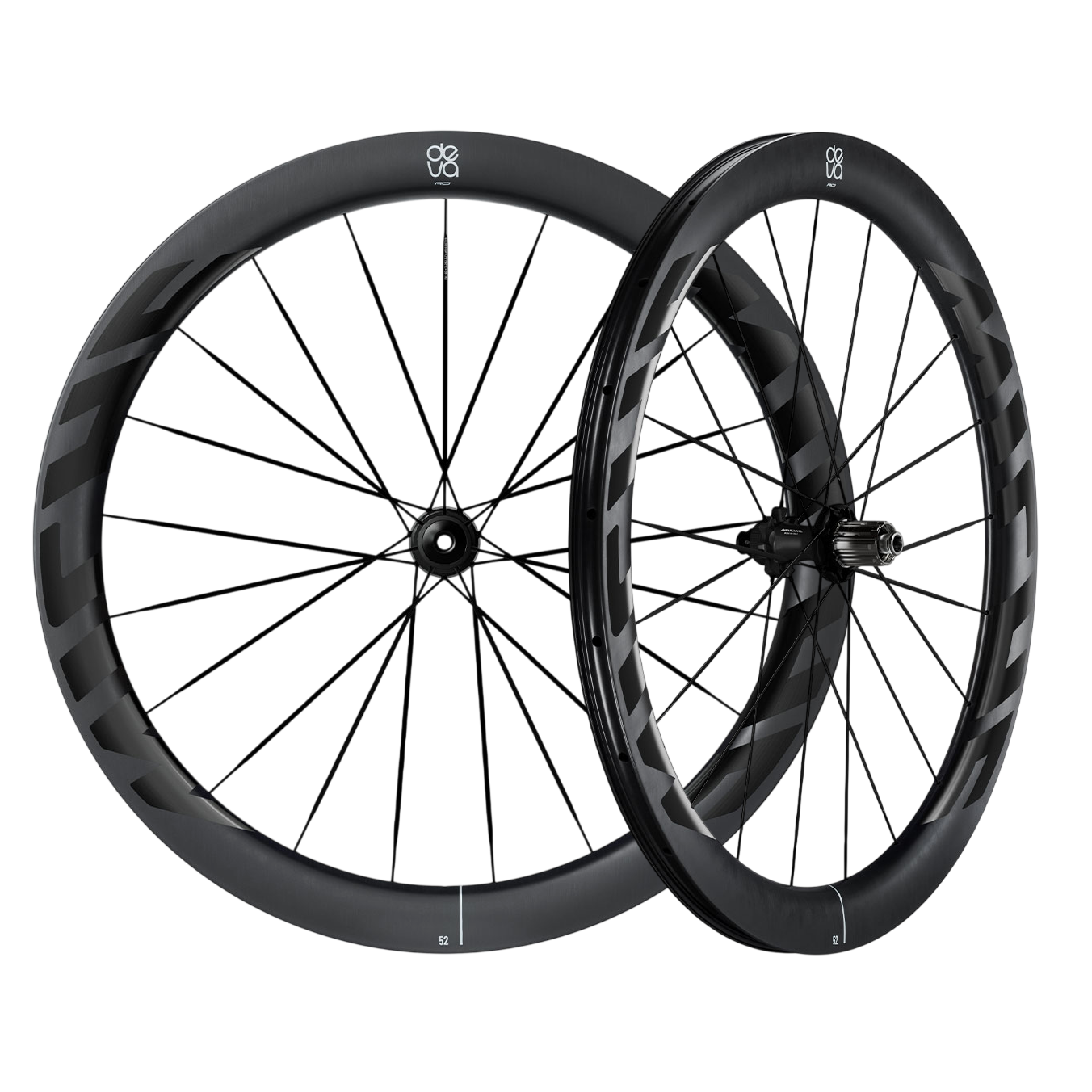 Par MICHE DEVA RD 52 Tubeless Ready-hjul (Center Lock) Svart