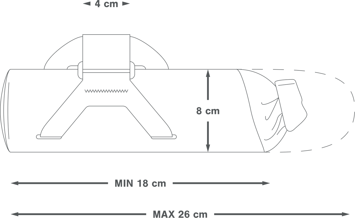 APIDURA EXPEDITION DOWNTUBE PACK 1,5 L Ramväska