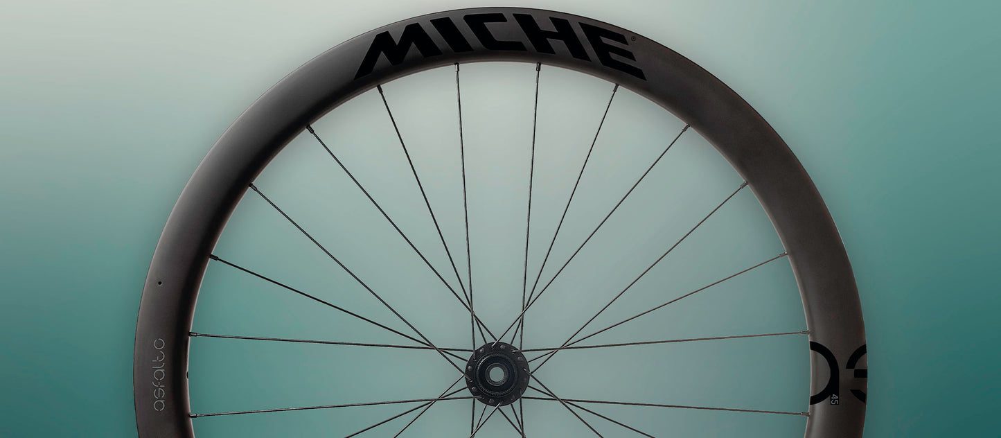 Par MICHE ASFALTO 45 Tubeless Ready-hjul (centerlås)
