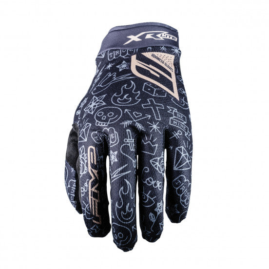 FIVE XR-LITE TATTOO-handskar, svart/guld