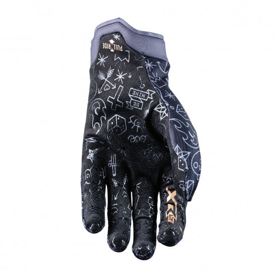 FIVE XR-LITE TATTOO-handskar, svart/guld
