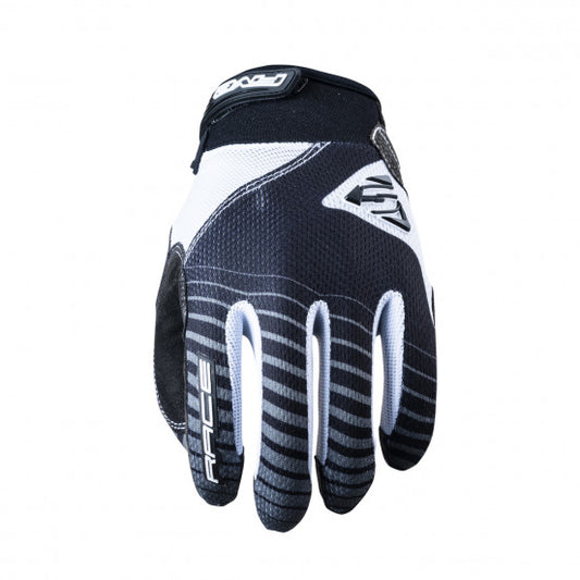 FIVE BMX RACE Junior Gloves, Black/White