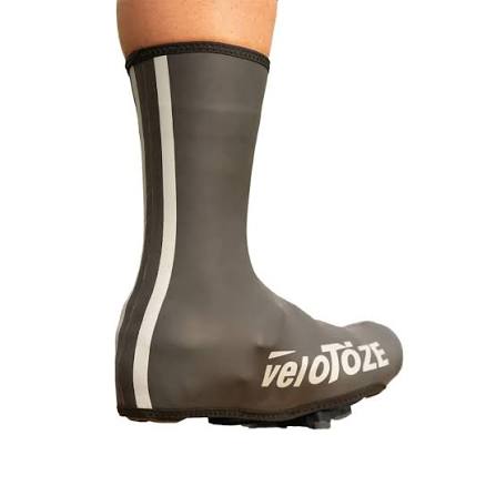 VELOTOZE högneopren-skoskydd, svart/vit