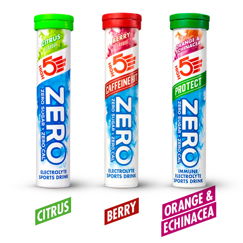 3x20 Pack High5 ZERO VARIETY PACK Röda frukter Koffein/Citron/Orange Pastiller