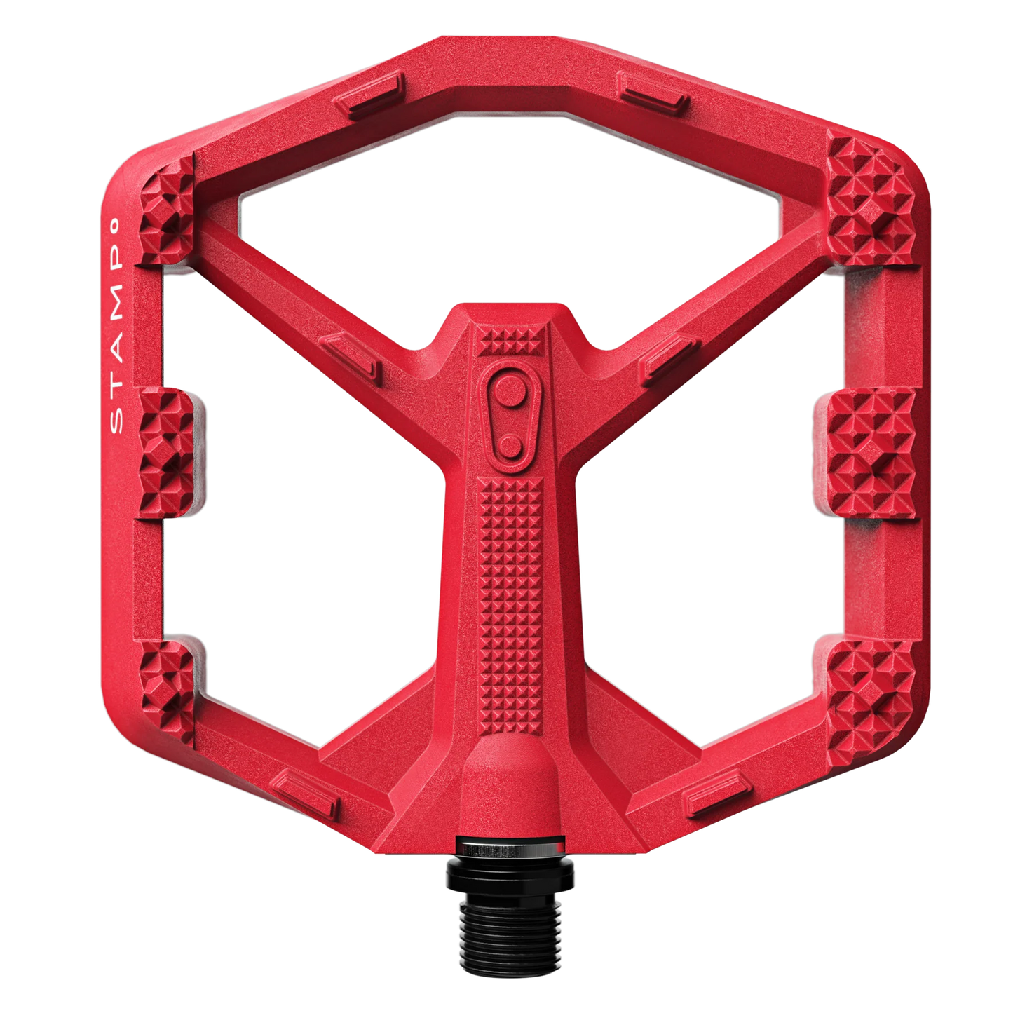 CRANKBROTHERS STAMP 0 Små platta pedaler Röd