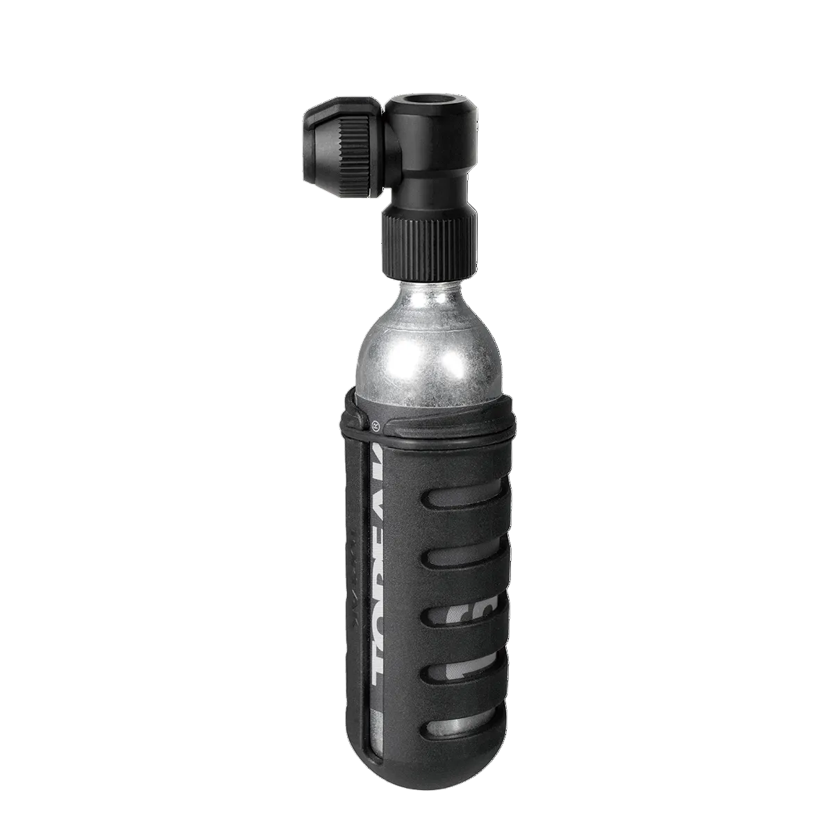 TOPEAK NANO AIRBOOSTER L CO2 slagverkshatt + 16 g gängad CO2-patron (x1)