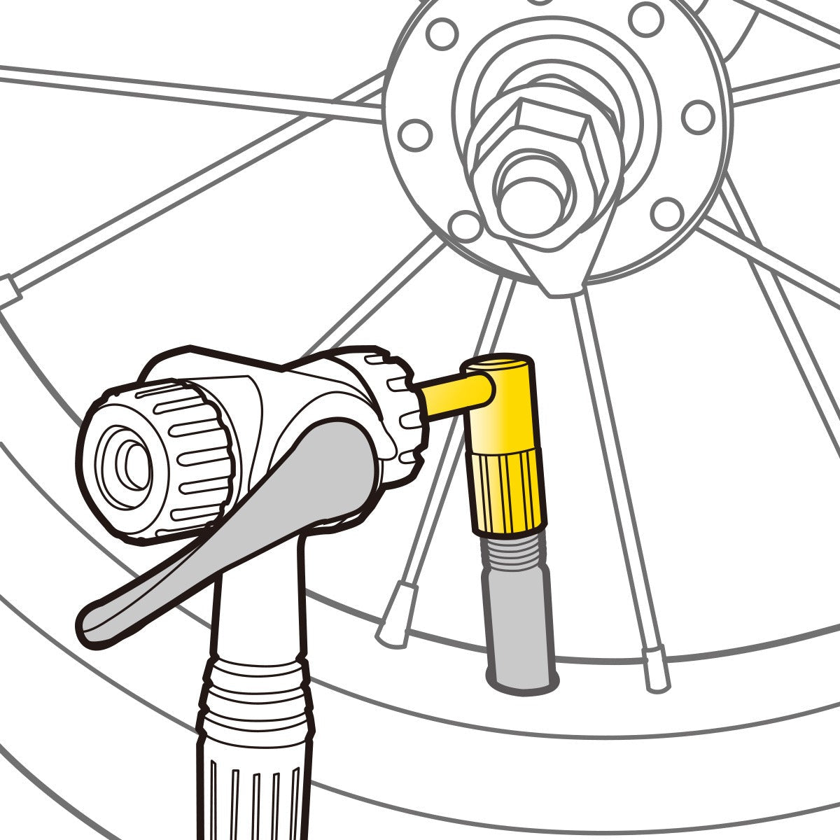 TOPEAK SCHRADER PRESSURE-RITE valve adapter