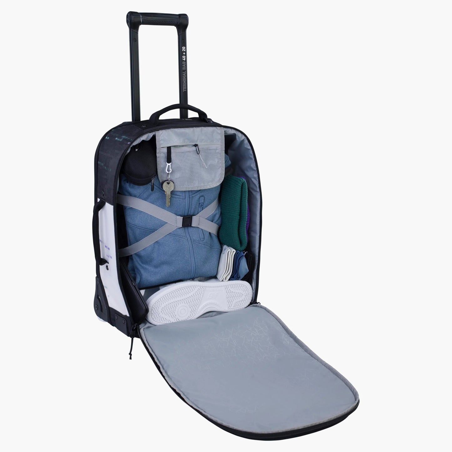 EVOC Trolley resväska 40L +20L Svart/vit