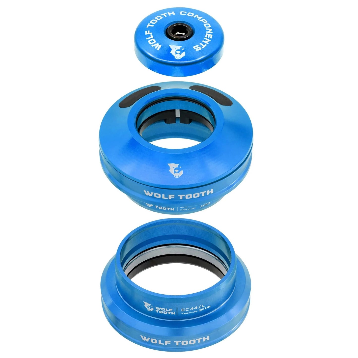 WOLF TOOTH EC44 Blått halvintegrerat headset