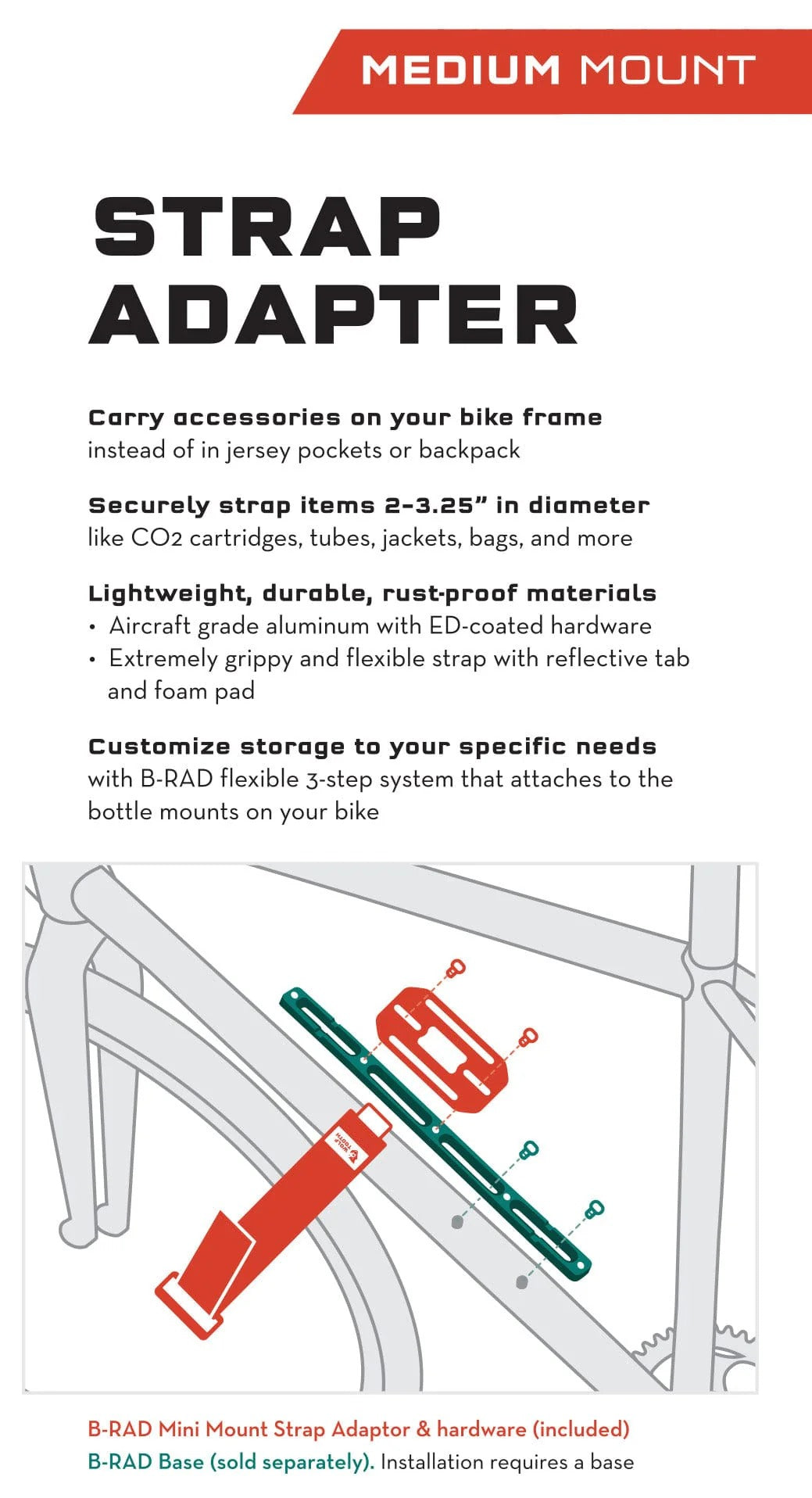 Wolf Tooth strap and holder accessory