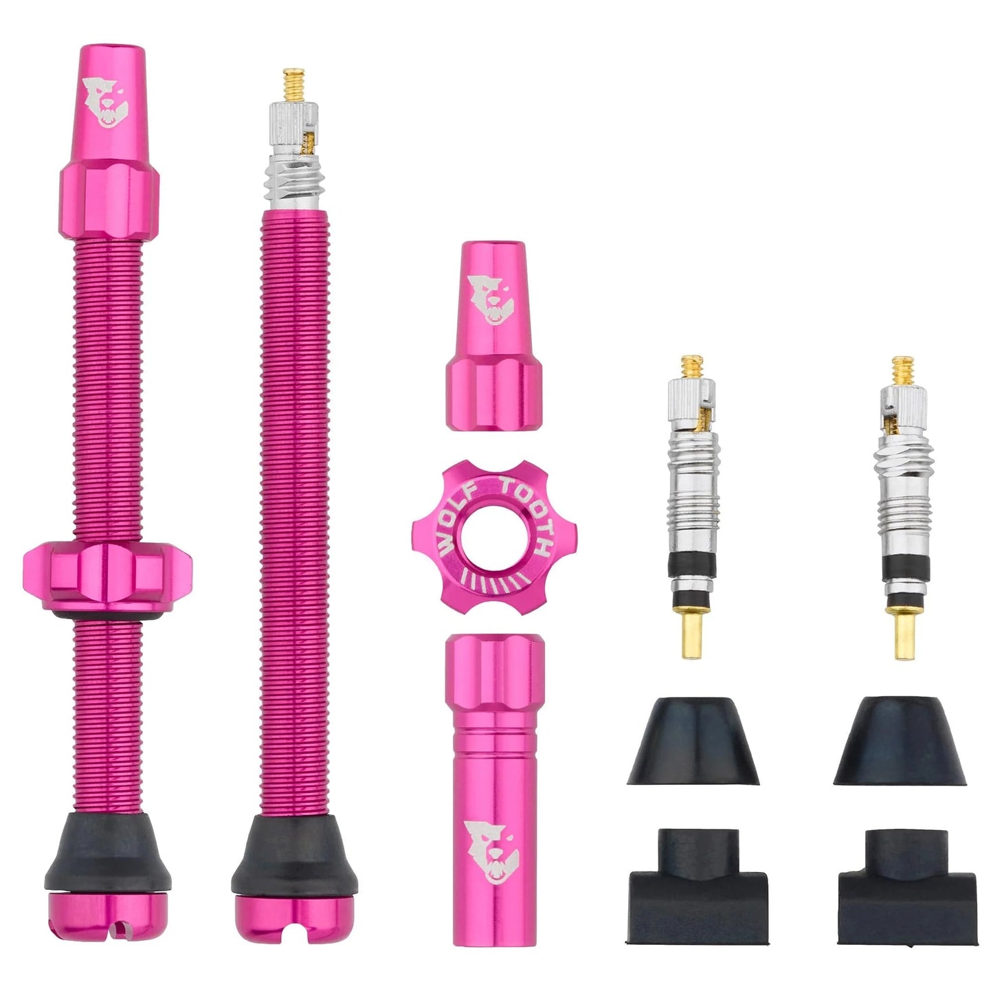 Set of 2 Tubeless Valves WOLF TOOTH Pink