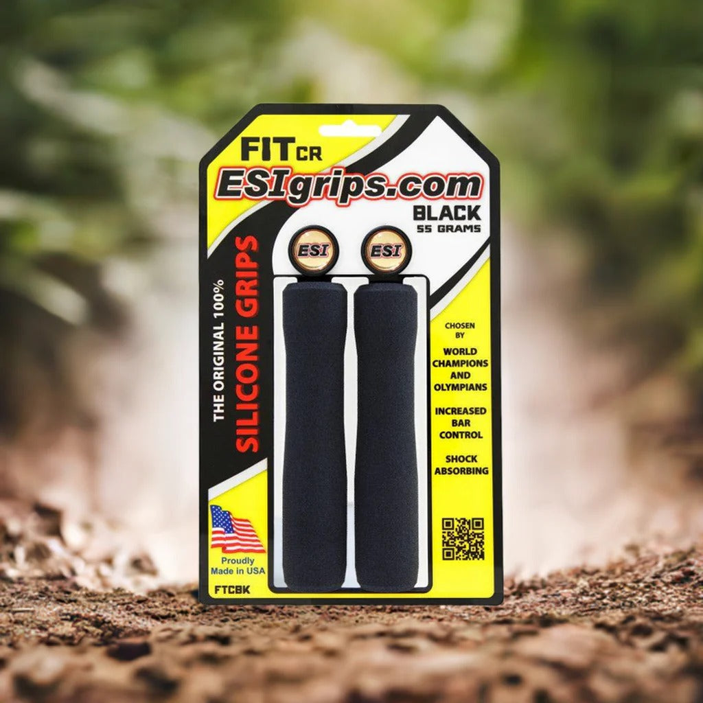 Handtag ESI FIT CR (CHUNKY/RACER'S EDGE COMBO) 130 mm Svart