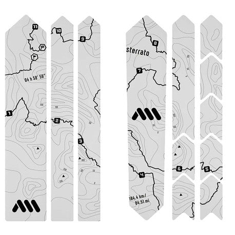 Adhesive Frame Protector ALL MOUNTAIN STYLE EXTRA Gravel/Road Sterrato Black
