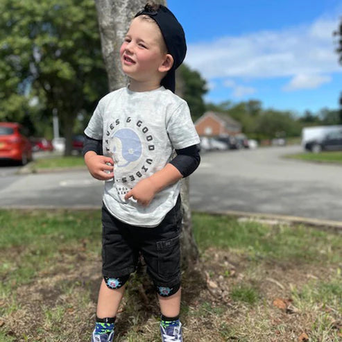 G-FORM LIL'G TODDLER Armbågs- och knäskydd för barn Svart